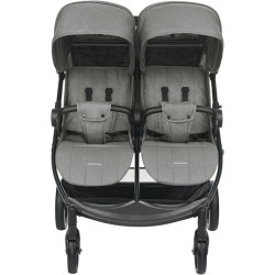Carucior pentru gemeni Kikka Boo Happy 2 (Light Grey) Thumb