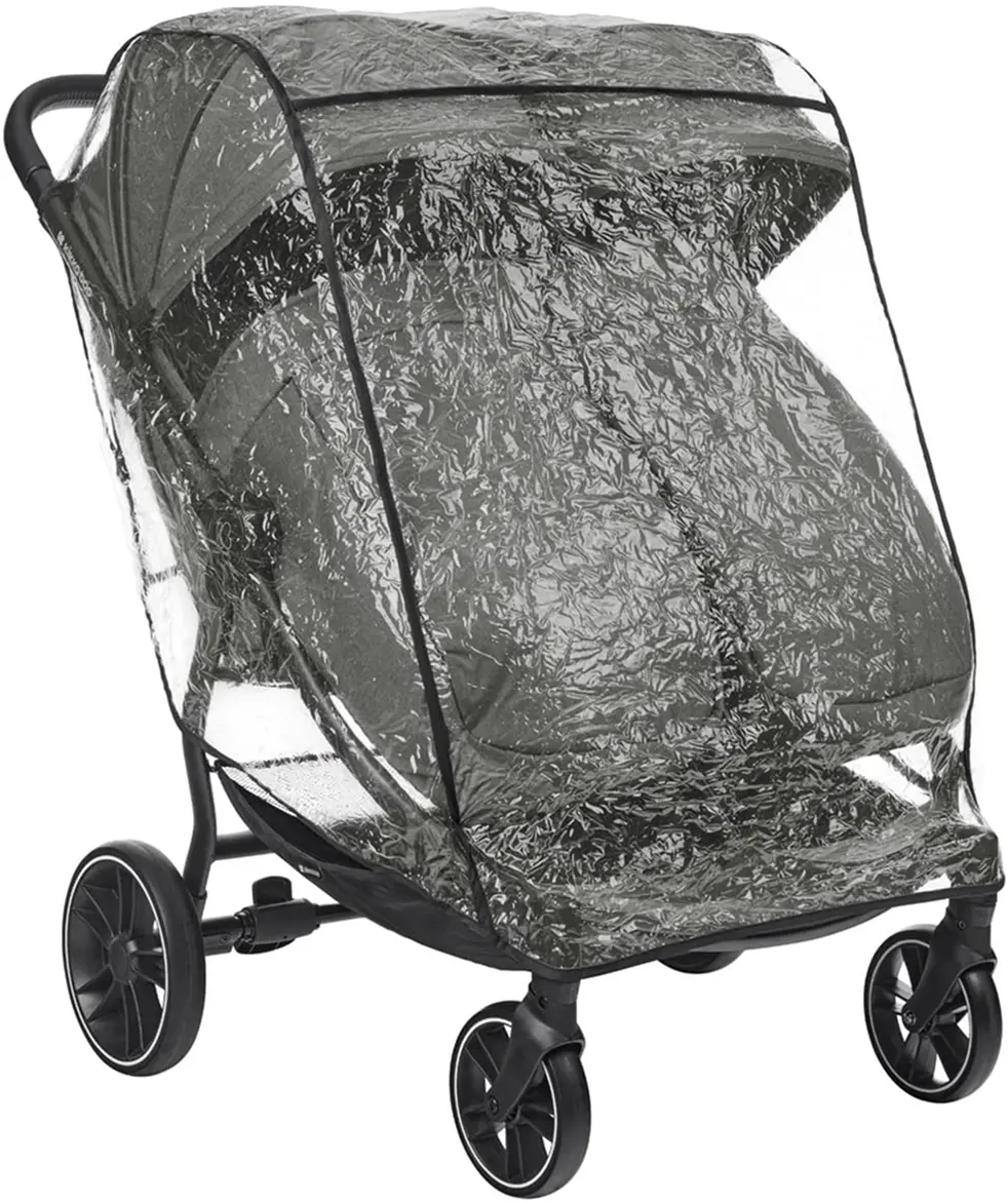 Carucior pentru gemeni Kikka Boo Happy 2 (Light Grey) - 5