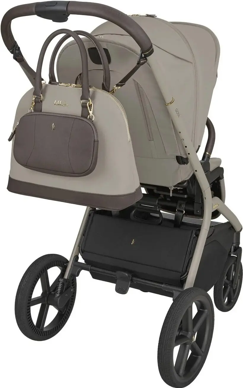 Коляска модульная 2в1 KikkaBoo Goya Platinum (Champagne) - 7