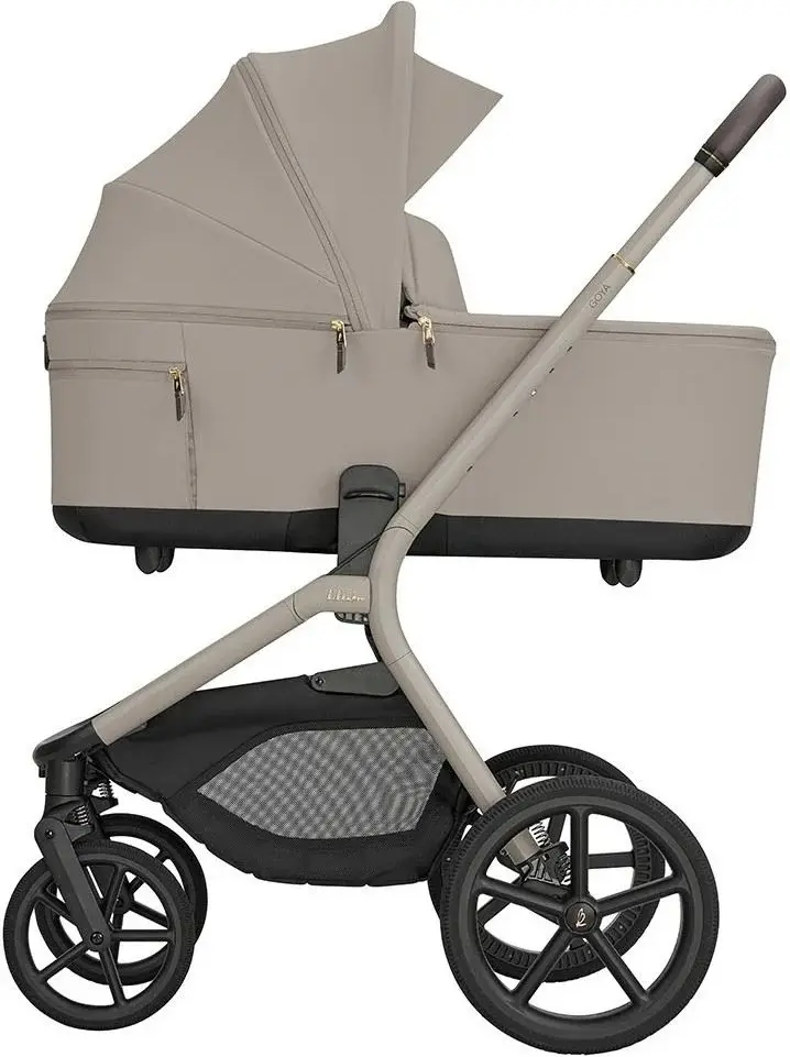 Коляска модульная 2в1 KikkaBoo Goya Platinum (Champagne)