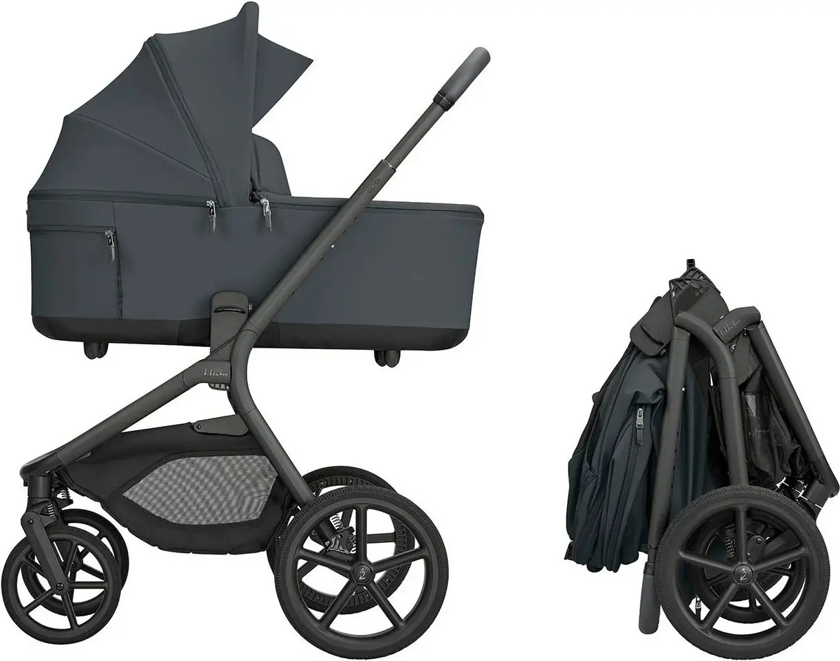 Carucior modular 2in1 KikkaBoo Goya Platinum (Graphite) - 3