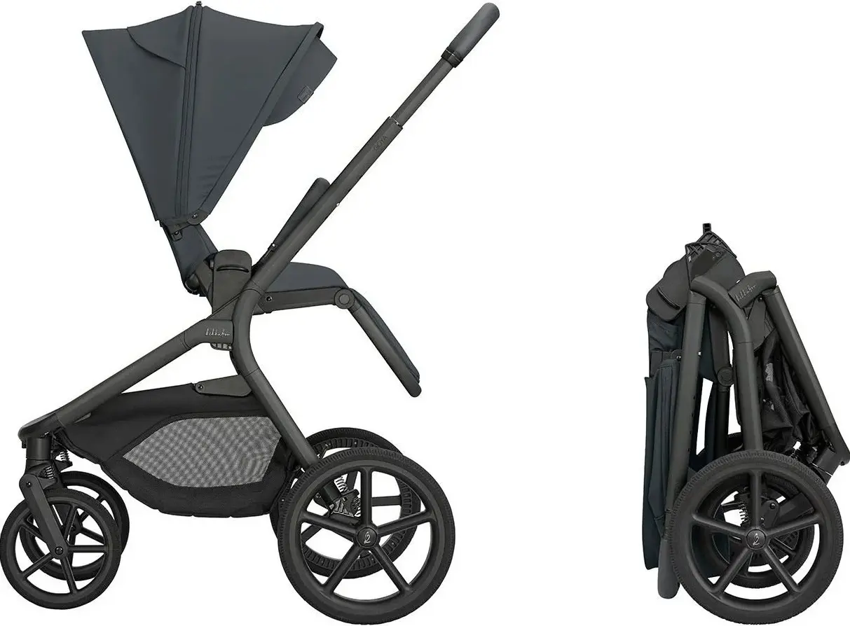 Carucior modular 2in1 KikkaBoo Goya Platinum (Graphite) - 4