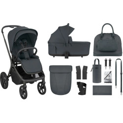 Carucior modular 2in1 KikkaBoo Goya Platinum (Graphite) Thumb