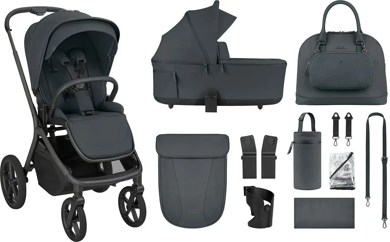 Carucior modular 2in1 KikkaBoo Goya Platinum (Graphite) - 9