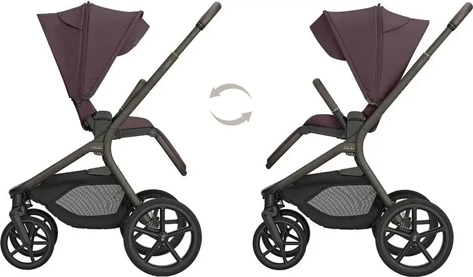 Коляска модульная 2в1 KikkaBoo Goya Platinum (Merlot) - 8