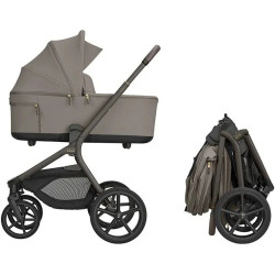 Carucior modular 2in1 KikkaBoo Goya Platinum (Mocca) Thumb