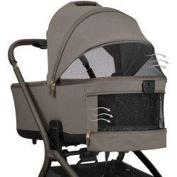 Carucior modular 2in1 KikkaBoo Goya Platinum (Mocca) Thumb