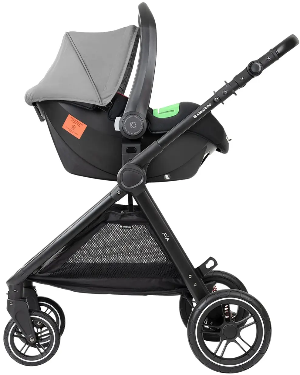 Коляска модульная 3в1 Kikka Boo Ava (Grey) - 9
