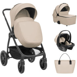 Коляска модульная 3в1 Kikka Boo Modena (Beige) Thumb