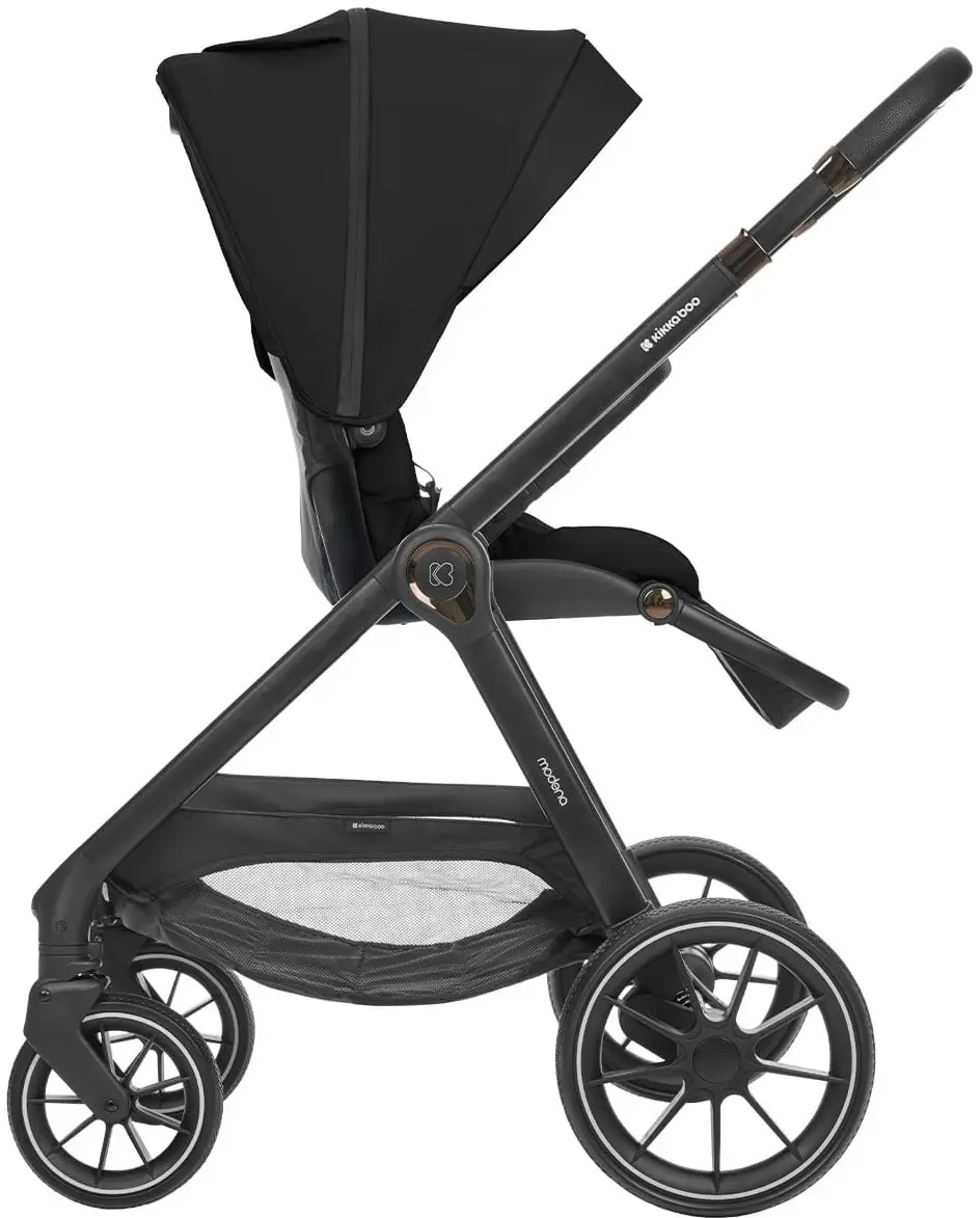 Коляска модульная 3в1 Kikka Boo Modena (Black) - 4