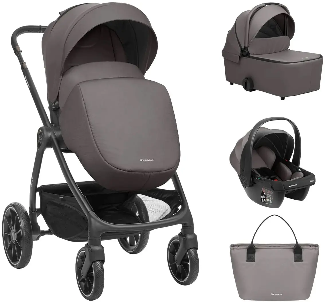 Коляска модульная 3в1 Kikka Boo Modena (Dark Grey) - 8