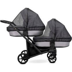 Коляска для двойни Kunert Brav Duo (Black) Thumb