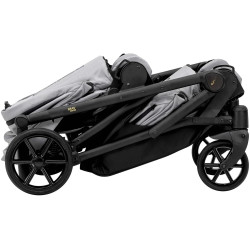 Коляска для двойни Kunert Brav Duo (Black) Thumb