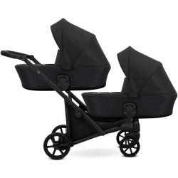 Коляска для двойни Kunert Brav Duo (Black Eco) Thumb