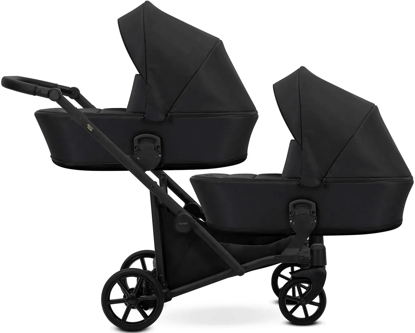 Коляска для двойни Kunert Brav Duo (Black)
