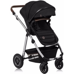 Коляска модульная 2в1 Lionelo Amber (Black/Silver) Thumb