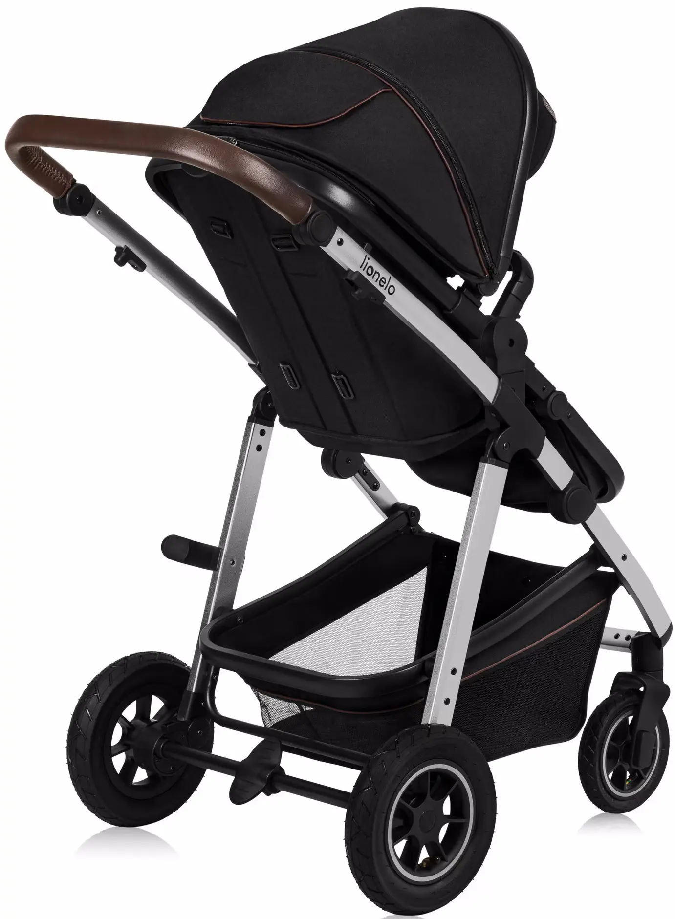 Коляска модульная 2в1 Lionelo Amber (Black/Silver)