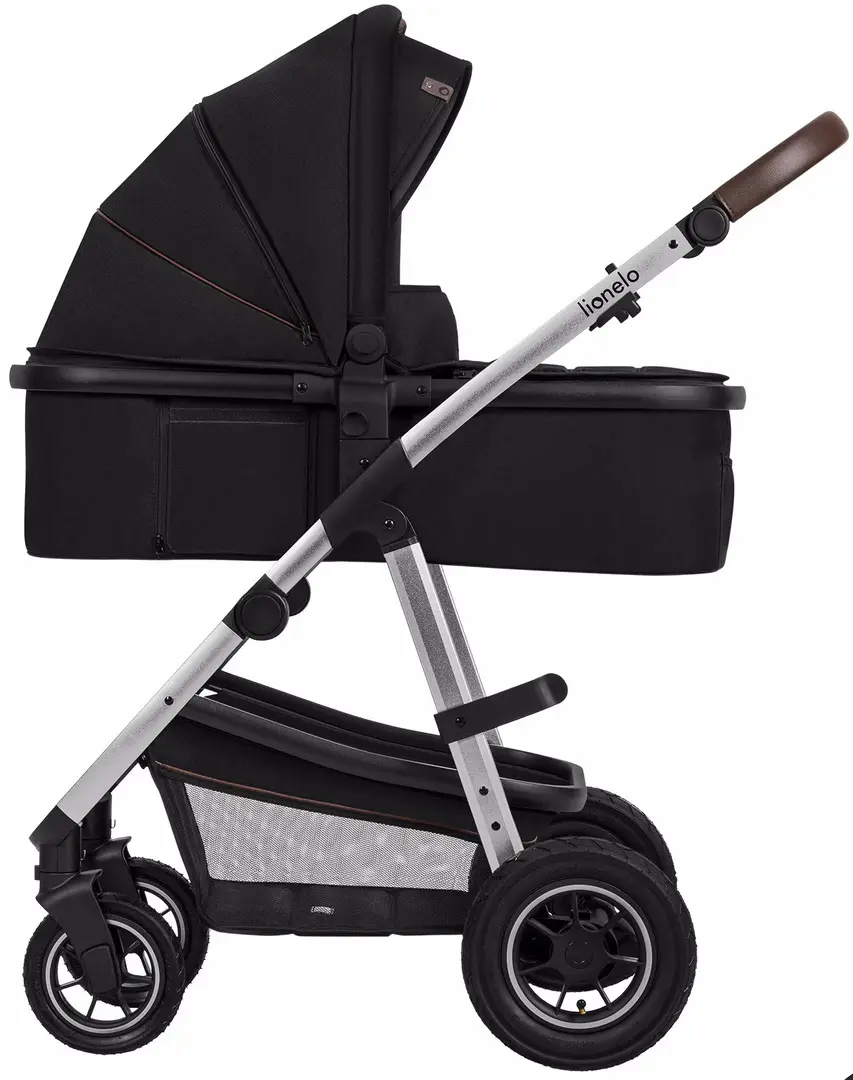 Коляска модульная 2в1 Lionelo Amber (Black/Silver)