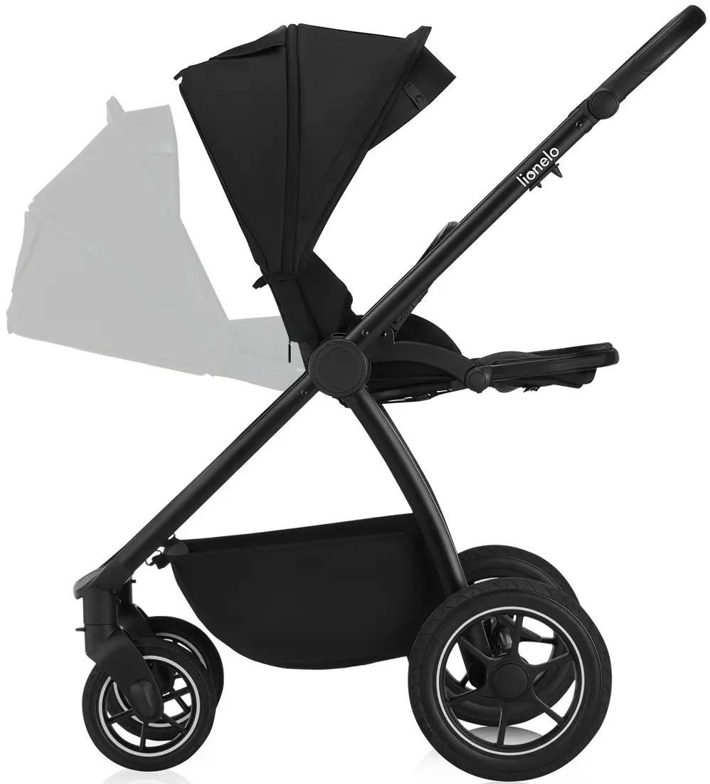 Carucior modular 2in1 Lionelo Meril (Black Onyx)