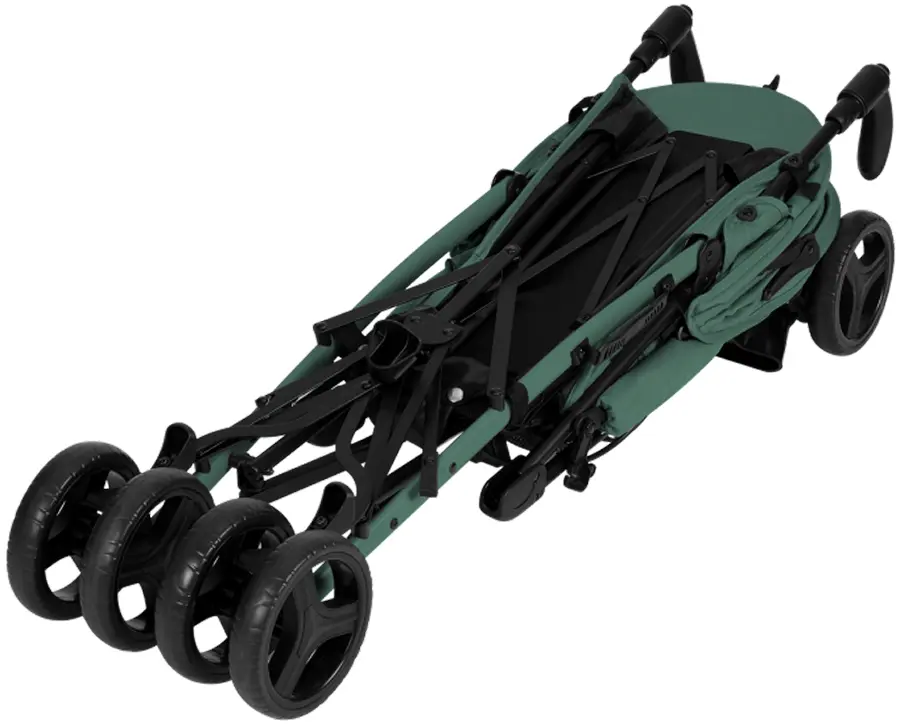 Carucior de plimbare Lionelo Irma (Black/Green Emerald) - 4