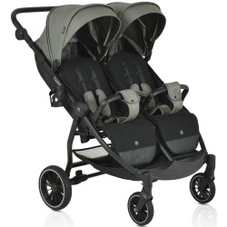 Carucior pentru gemeni Moni TwinGo (Mineral Green) Thumb