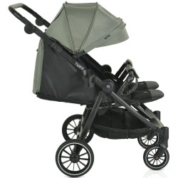 Carucior pentru gemeni Moni TwinGo (Mineral Green) Thumb
