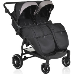 Carucior pentru gemeni Moni TwinGo (Onyx)