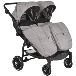 Коляска для двойни Moni TwinGo (Silver)
