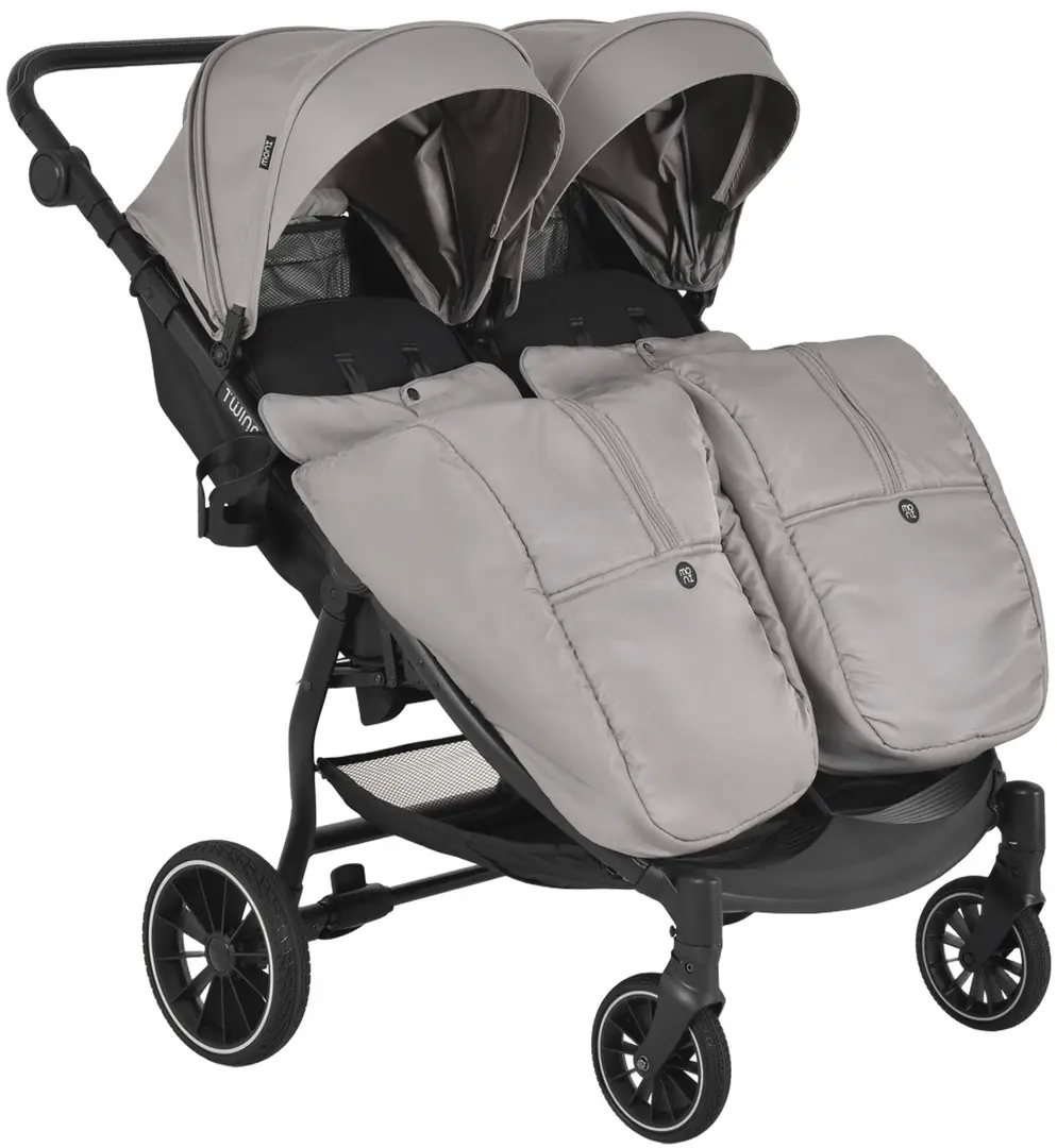 Коляска для двойни Moni TwinGo (Silver)