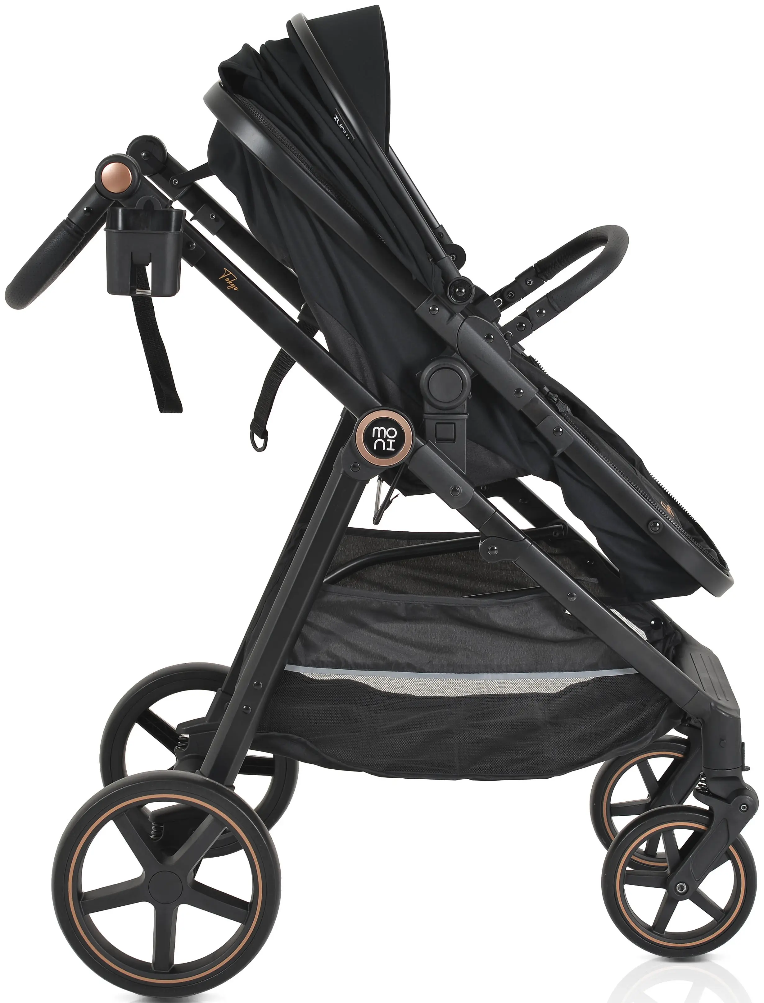 Carucior modular 2in1 Moni Tokyo (Black)