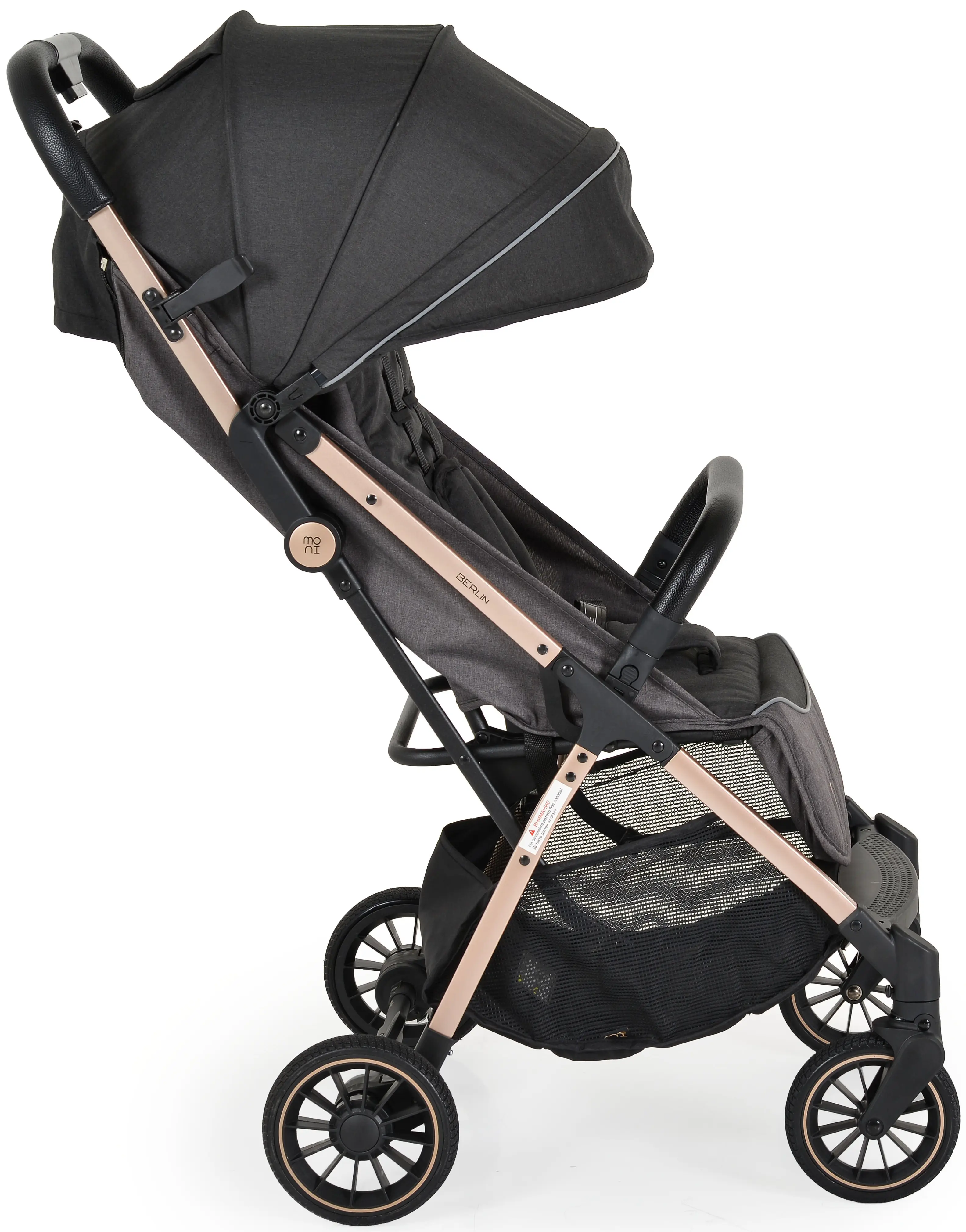 Коляска прогулочная Moni Berlin (Premium Black)