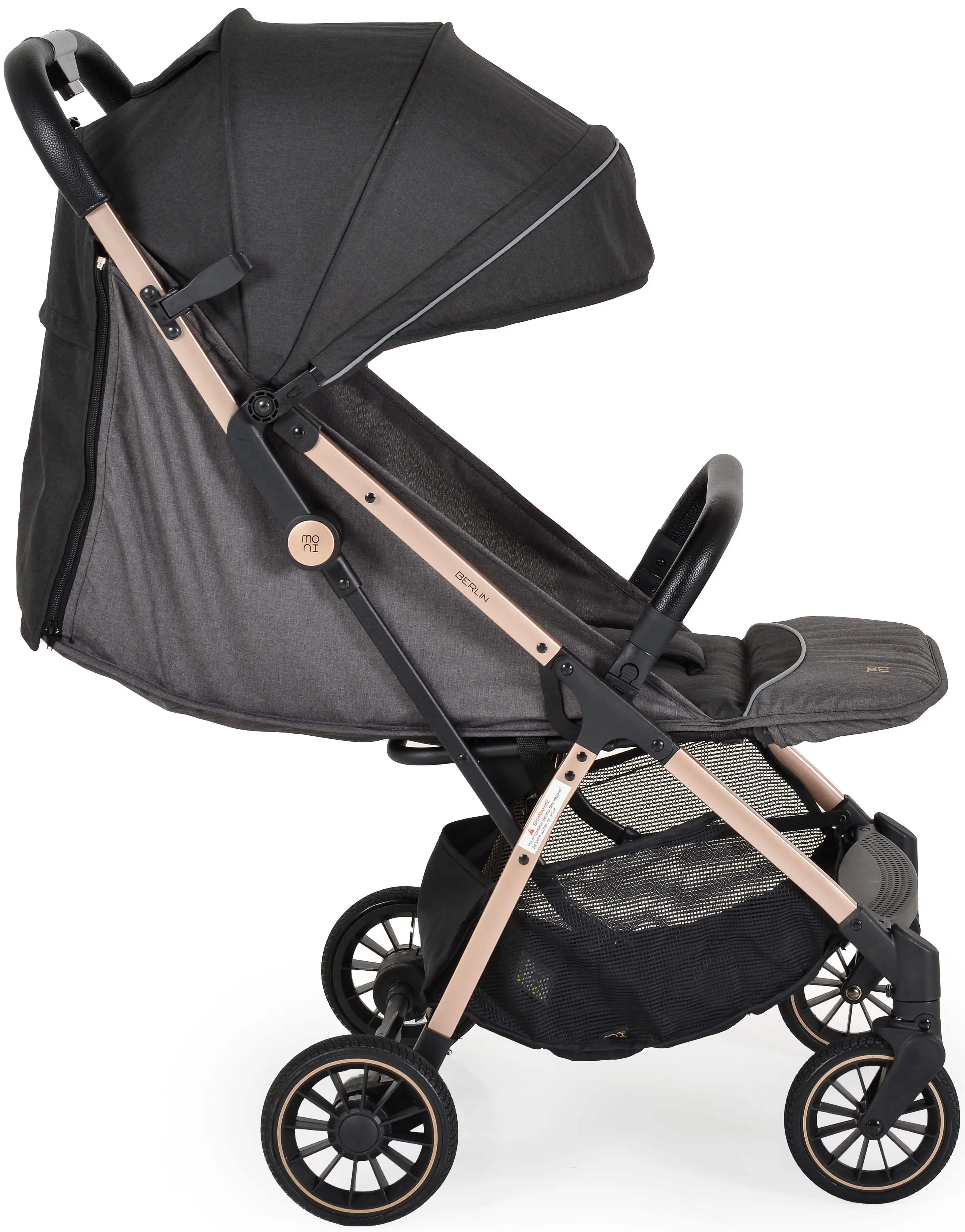 Коляска прогулочная Moni Berlin (Premium Black)