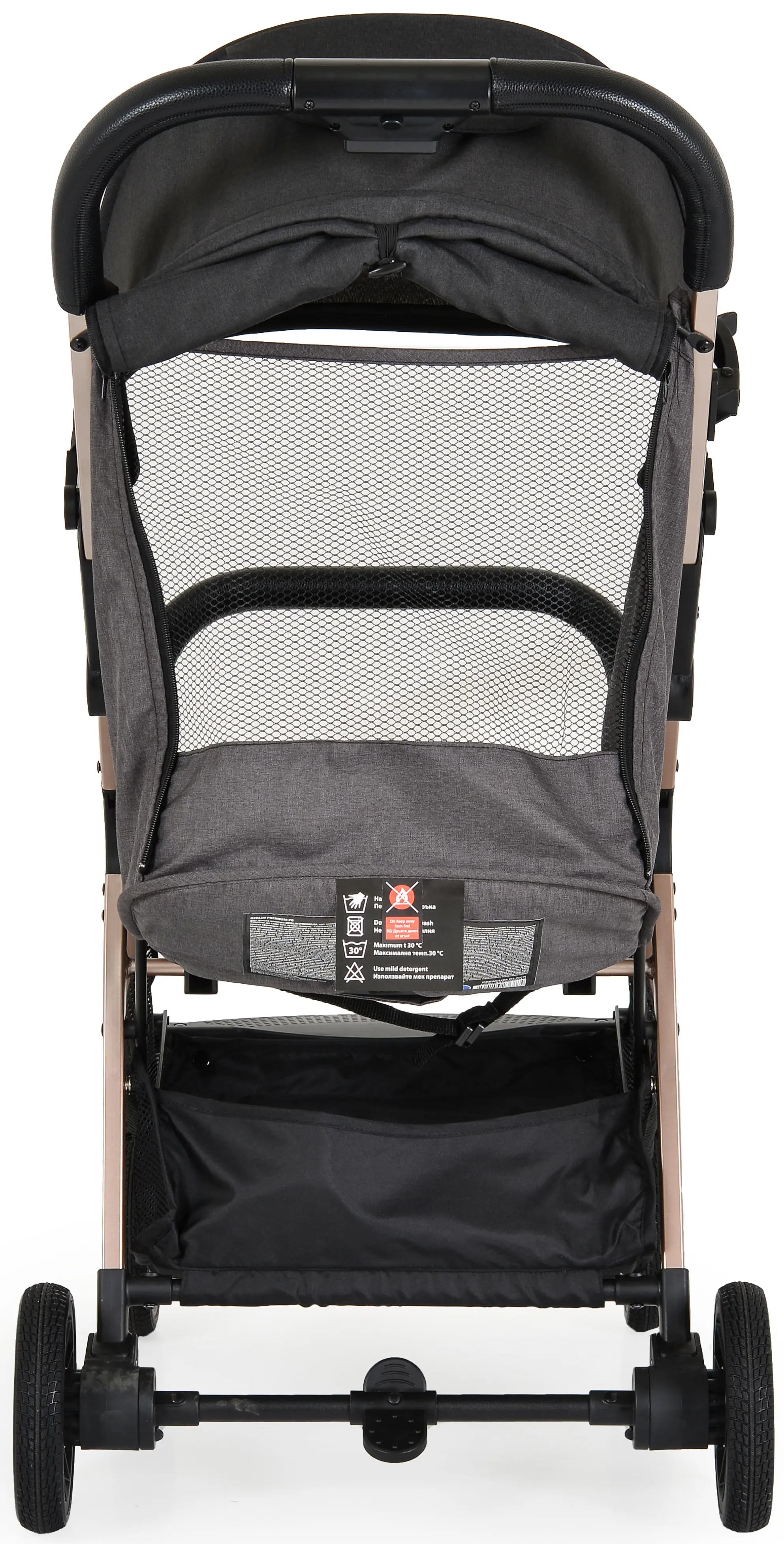 Коляска прогулочная Moni Berlin (Premium Black)