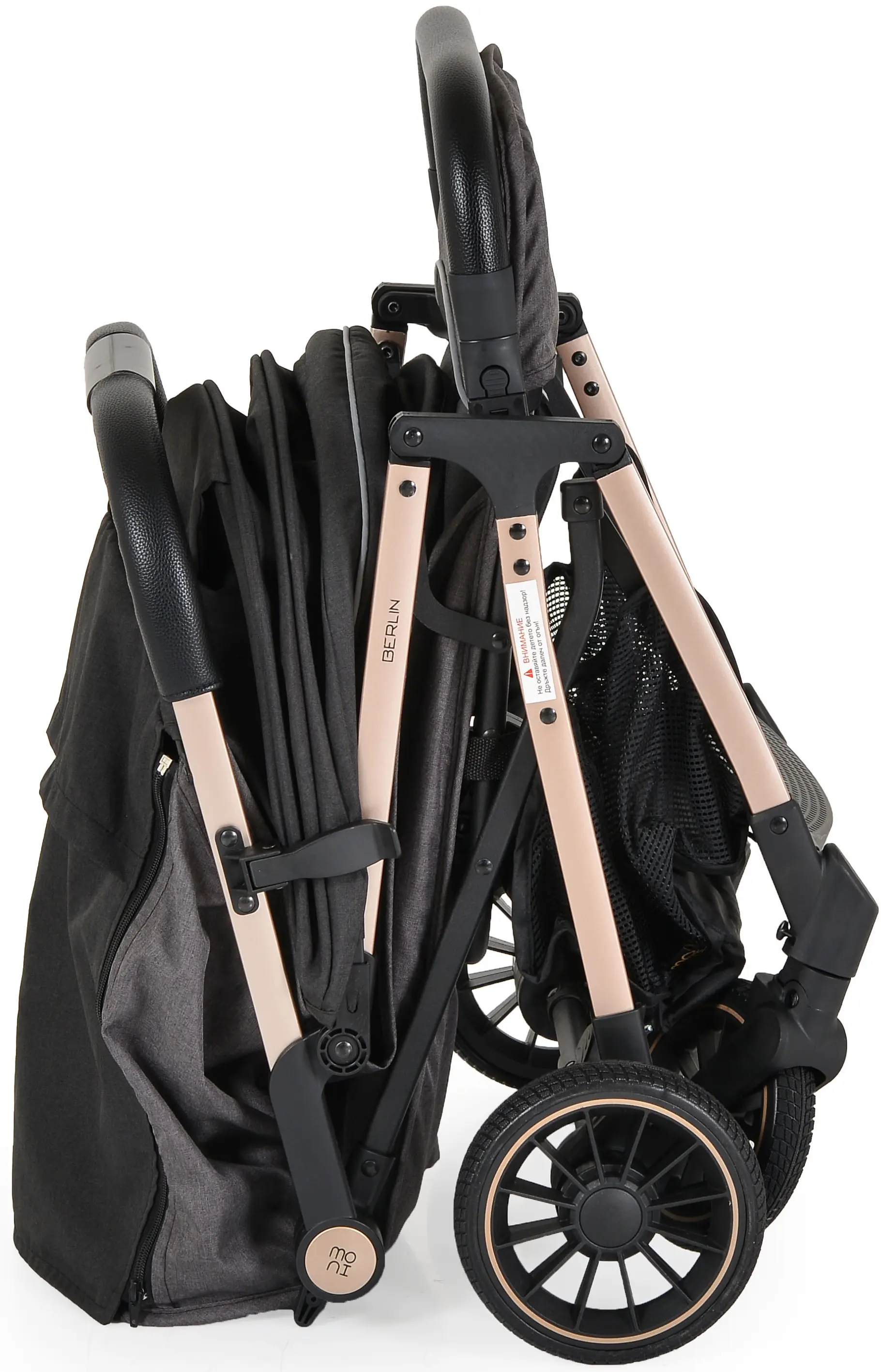 Коляска прогулочная Moni Berlin (Premium Black)