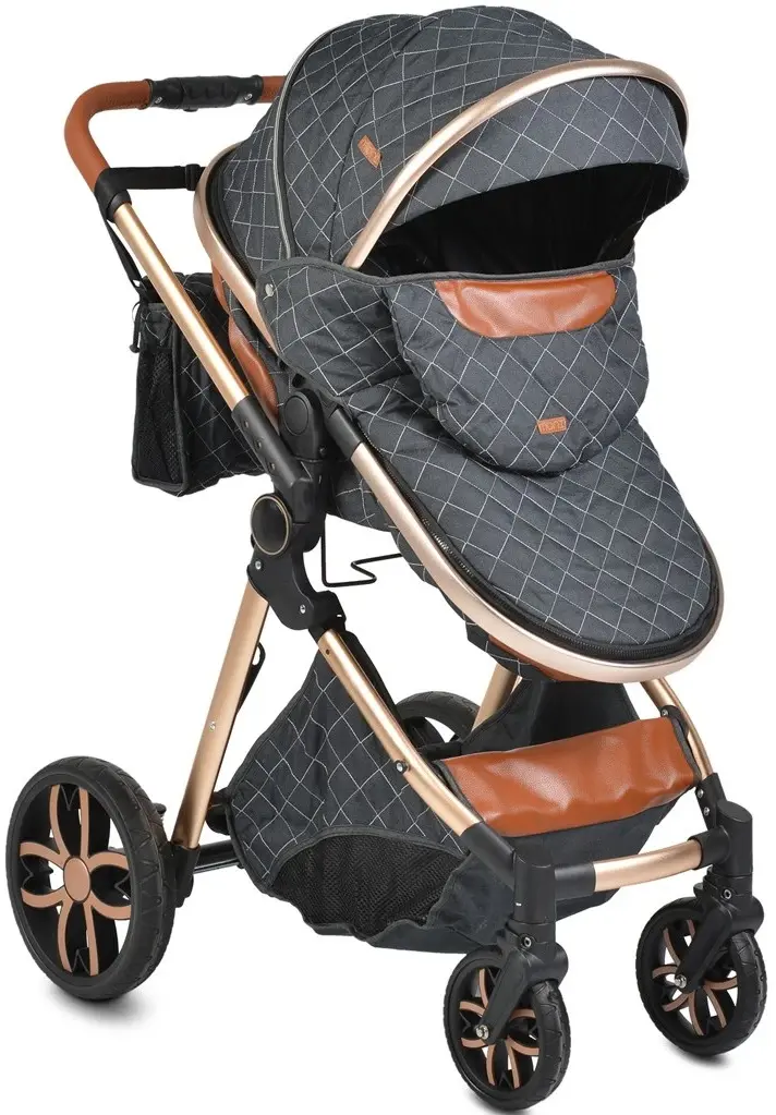 Коляска-трансформер 2в1 Moni Alma (Black)