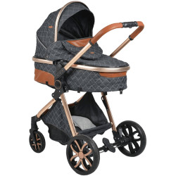 Коляска-трансформер 2в1 Moni Alma (Black)