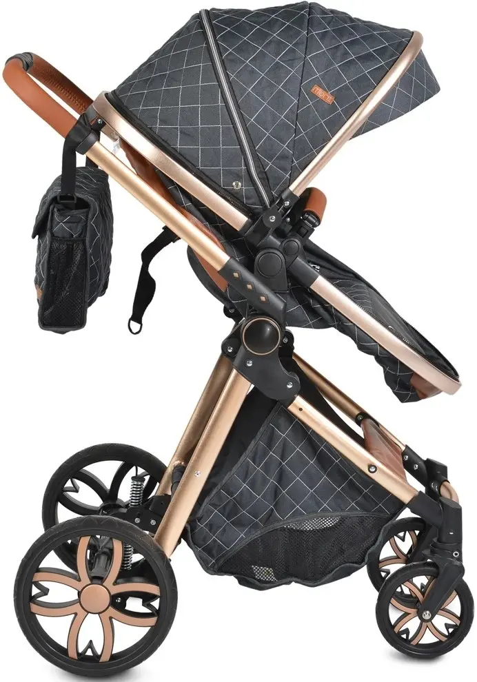 Коляска-трансформер 2в1 Moni Alma (Black)