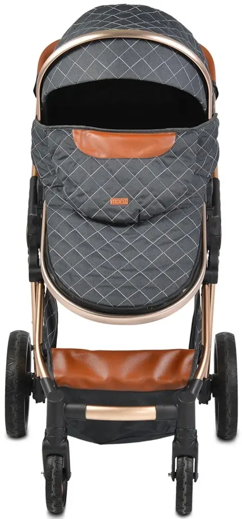 Коляска-трансформер 2в1 Moni Alma (Black)