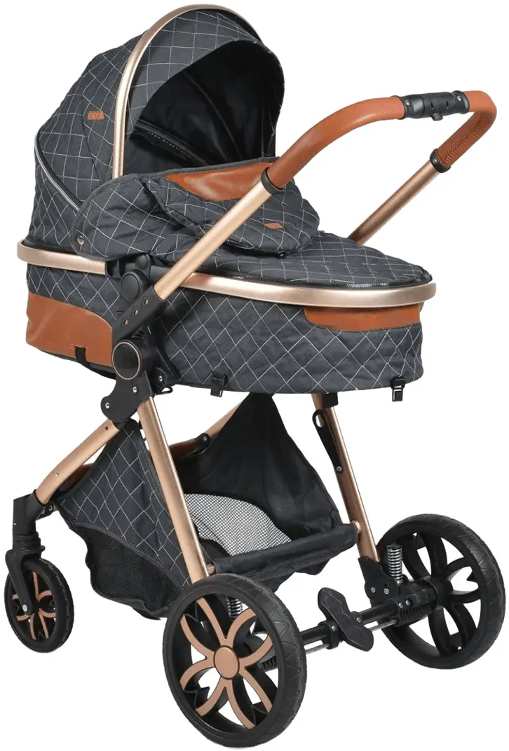 Коляска-трансформер 2в1 Moni Alma (Black)