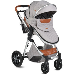Carucior-transformer 2in1 Moni Alma (Light Grey) Thumb