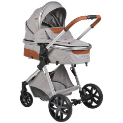 Коляска-трансформер 2в1 Moni Alma (Light Grey)
