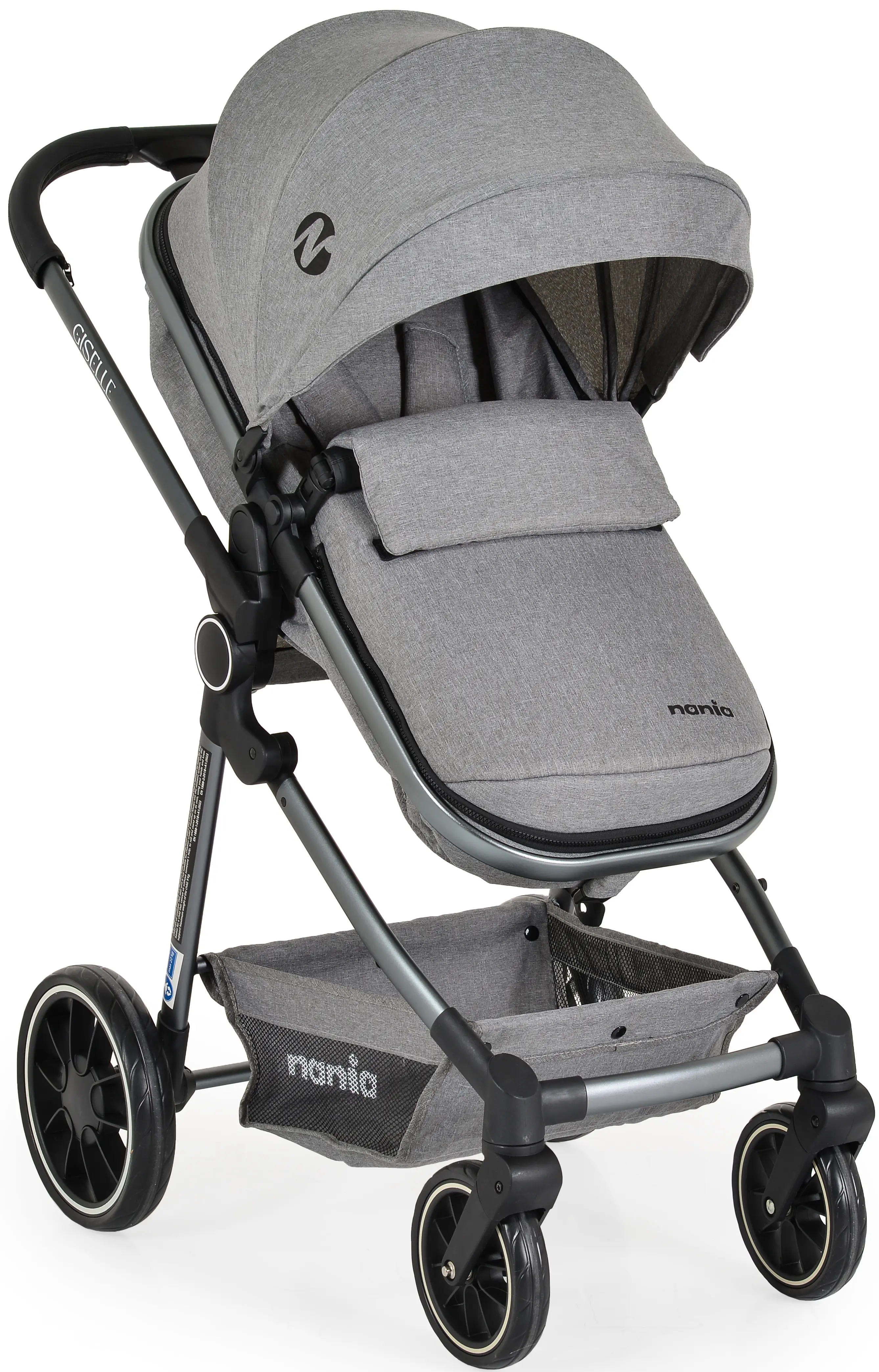 Carucior-transformer 2in1 Moni Giselle (Grey)