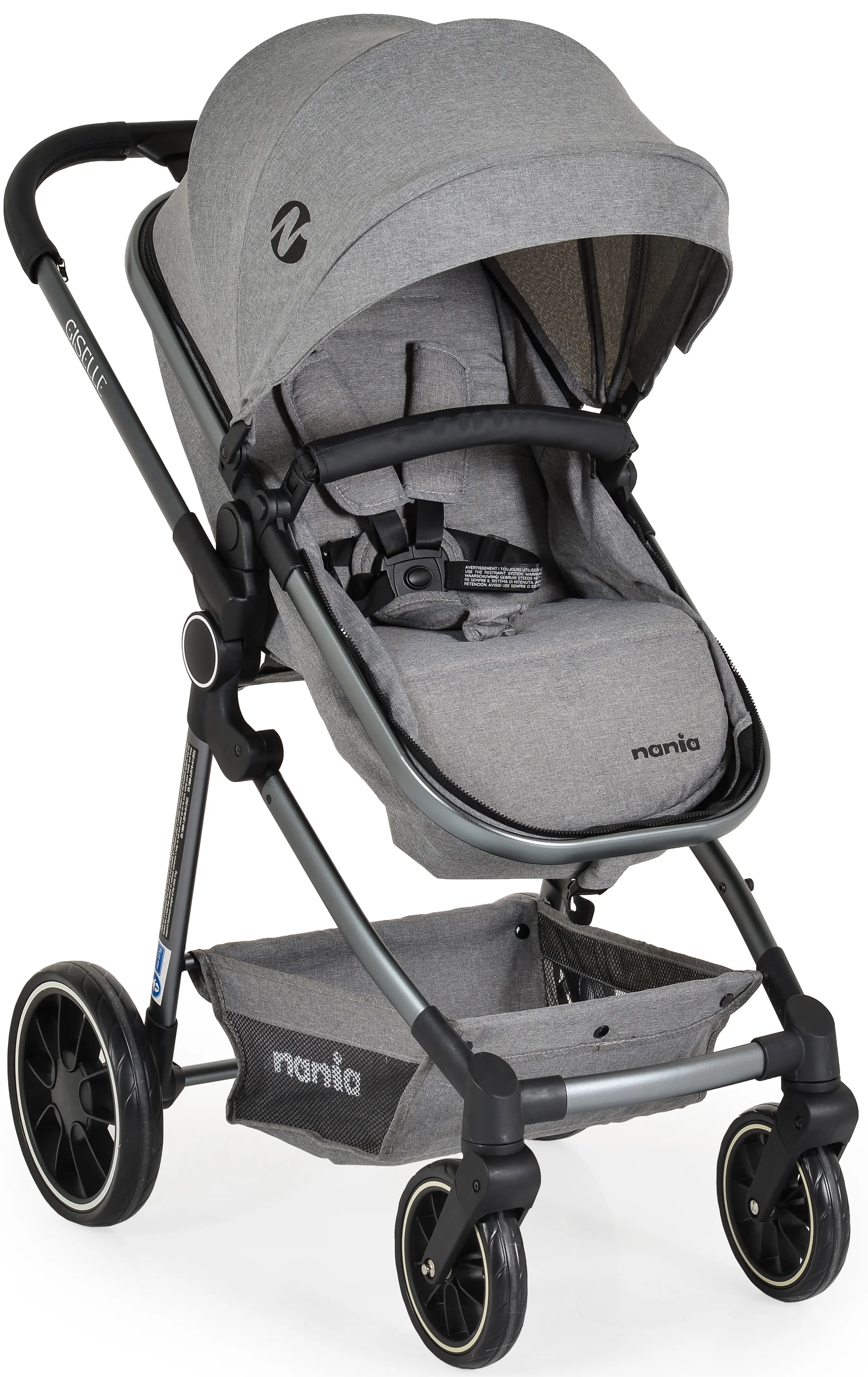 Carucior-transformer 2in1 Moni Giselle (Grey)