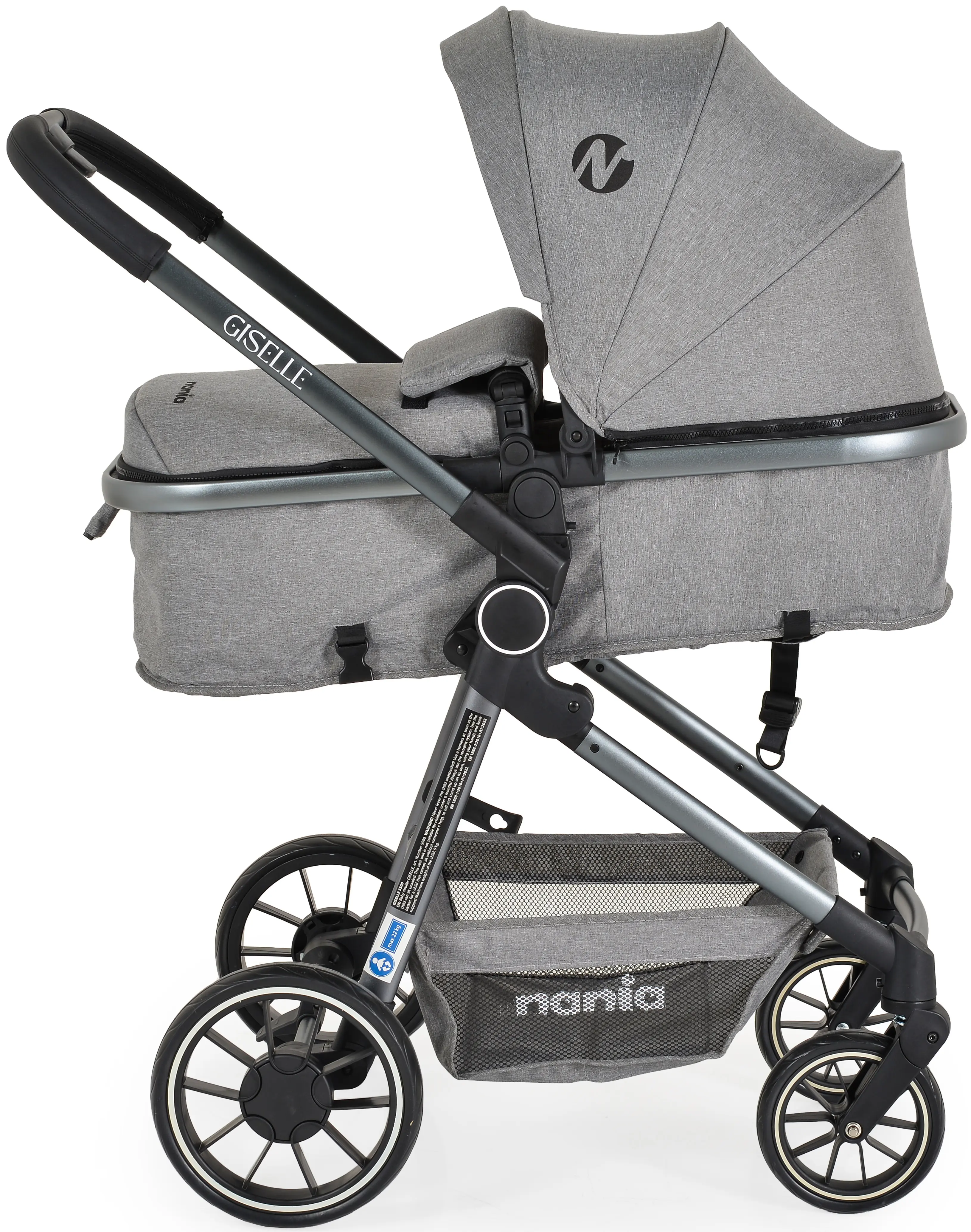 Carucior-transformer 2in1 Moni Giselle (Grey)