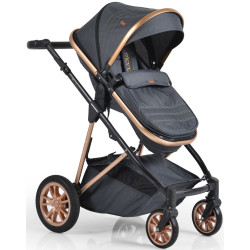 Коляска-трансформер 2в1 Moni Midas (Black) Thumb