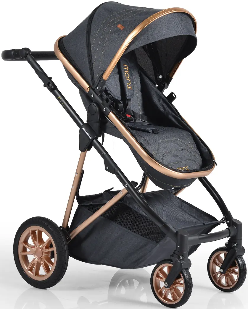Коляска-трансформер 2в1 Moni Midas (Black)