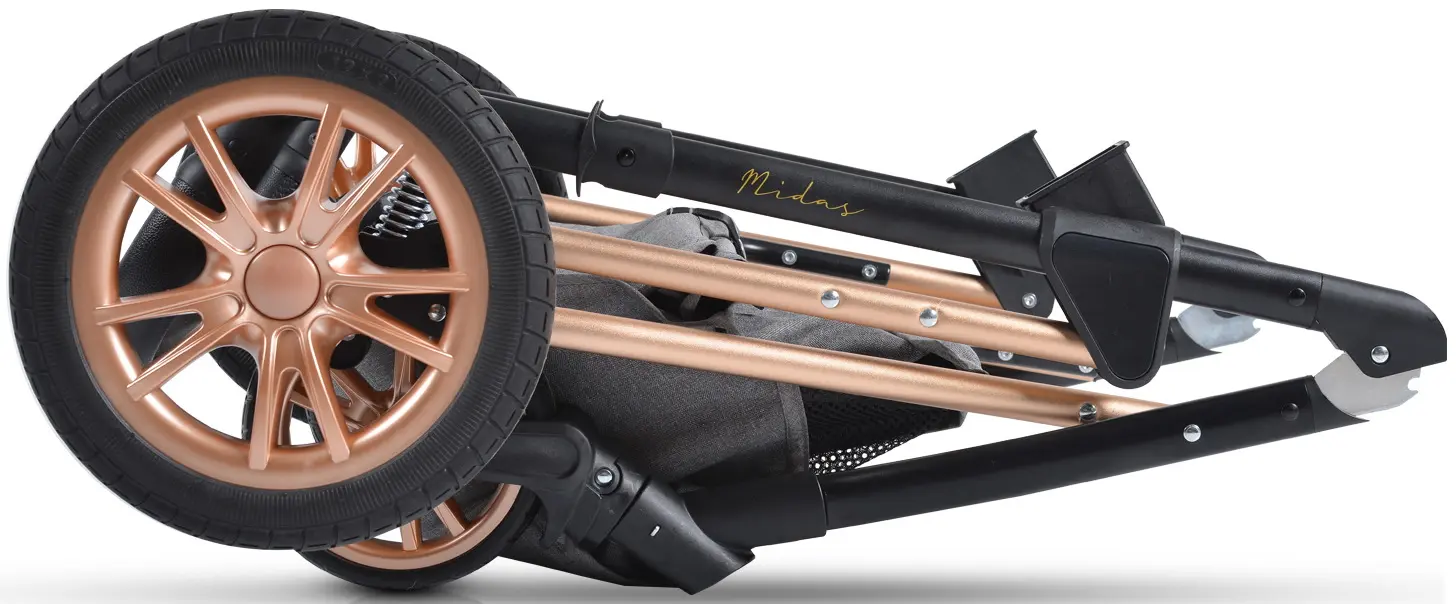 Коляска-трансформер 2в1 Moni Midas (Black)