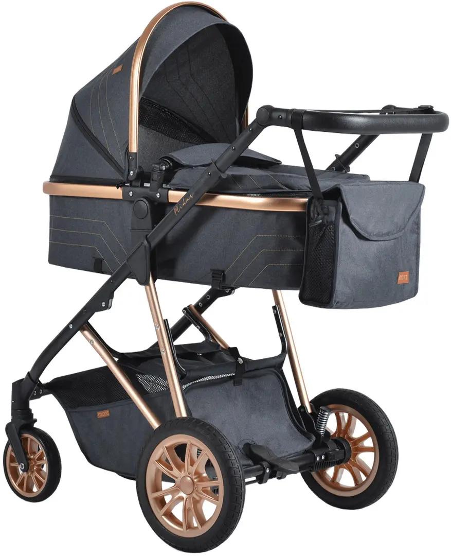 Коляска-трансформер 2в1 Moni Midas (Black)
