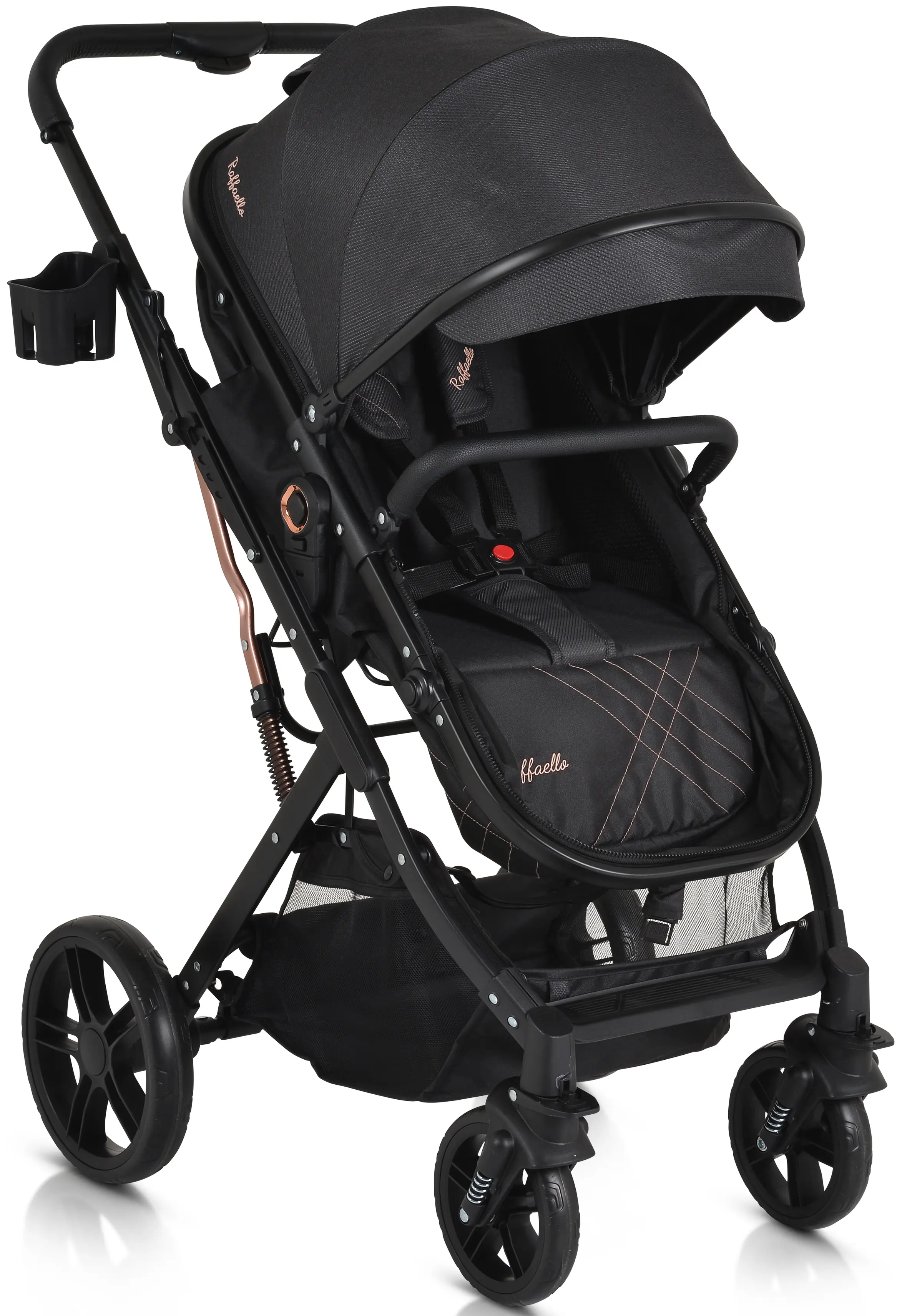 Коляска-трансформер 2в1 Moni Rafaello (Black)