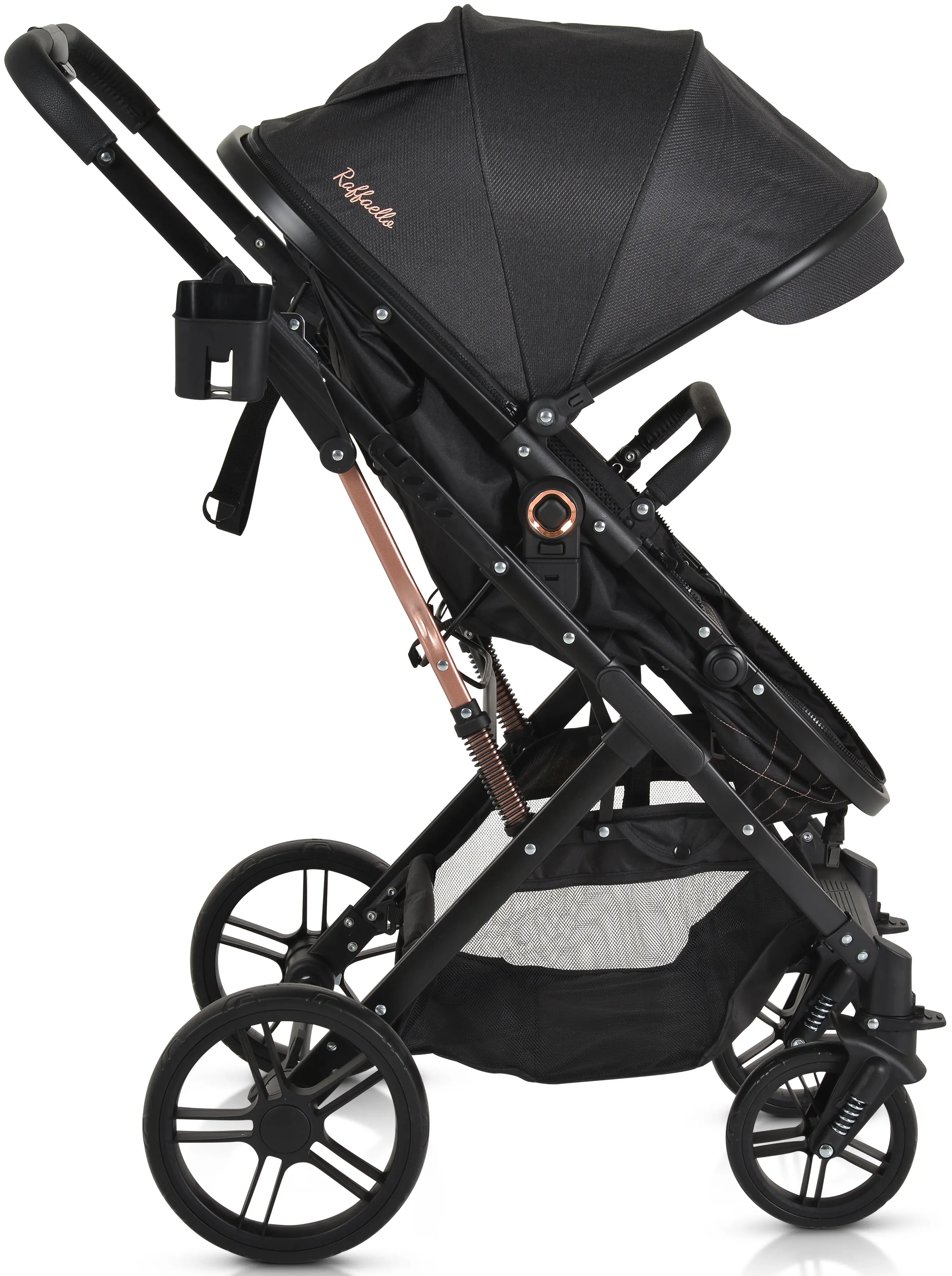 Коляска-трансформер 2в1 Moni Rafaello (Black)